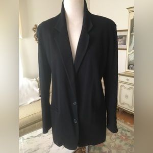 DKNY 100% cotton feels like cashmere black blazer size M